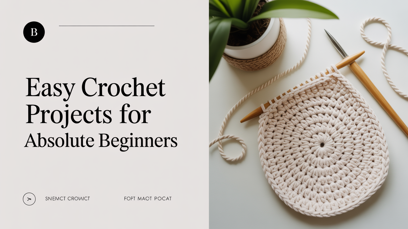Easy Crochet Projects for Absolute Beginners