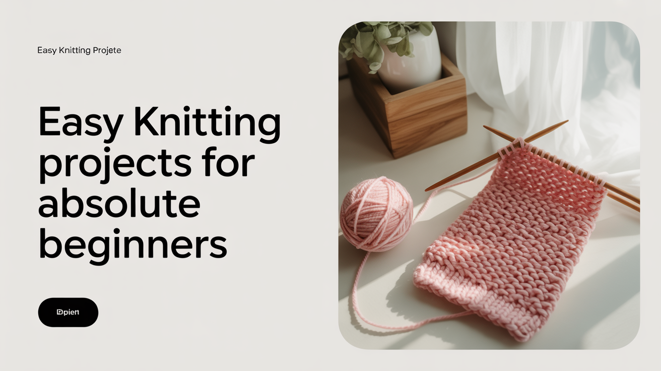 Easy Knitting Projects for Absolute Beginners