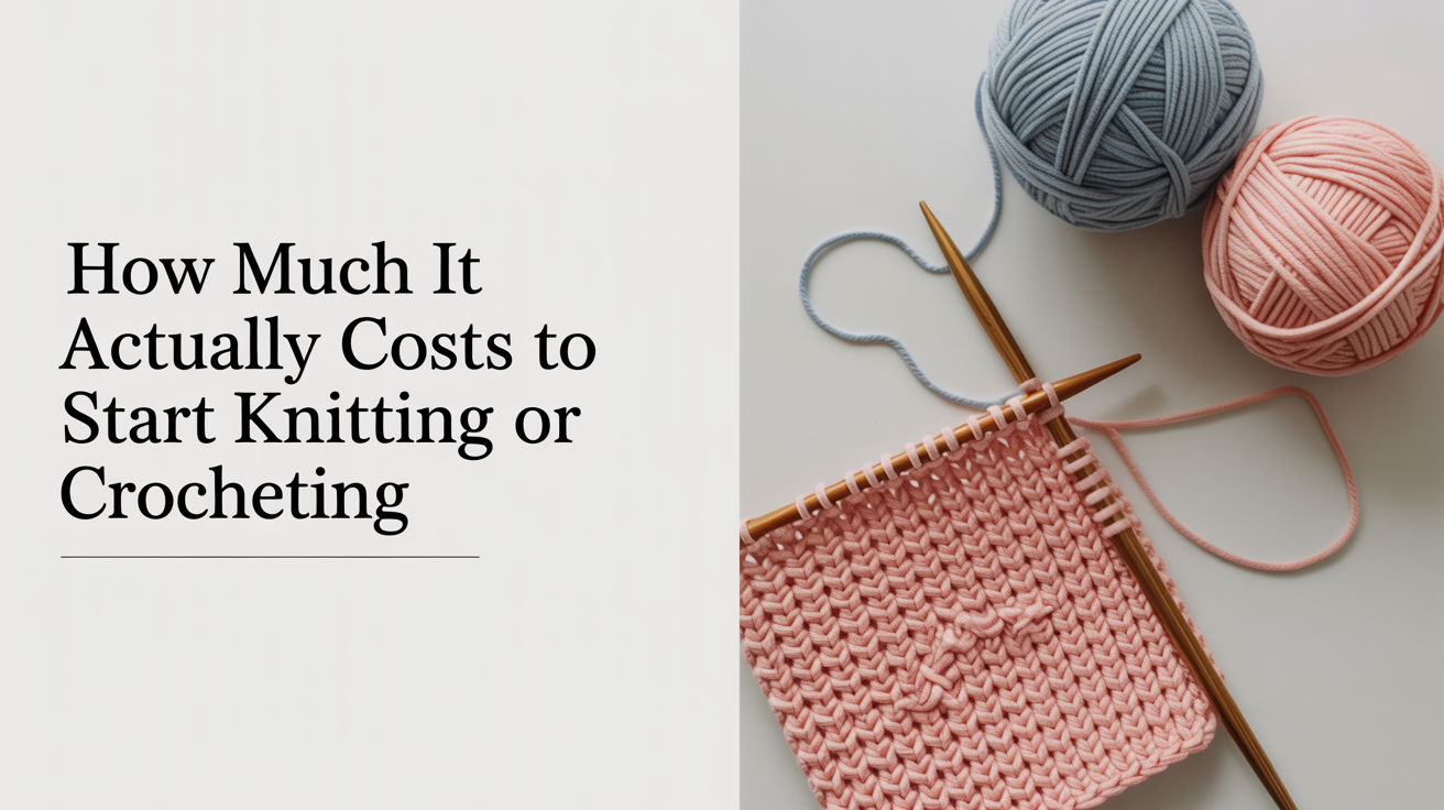 How much it actually costs to start knitting or crocheting