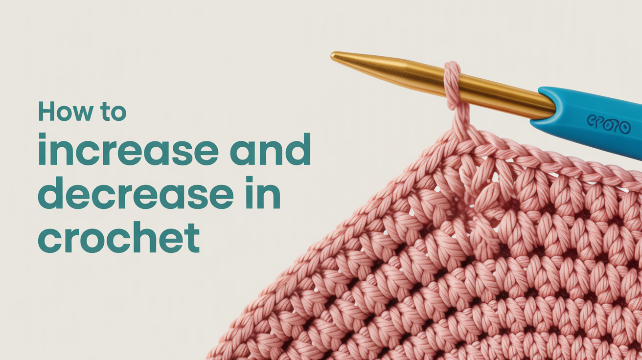 How to Increase and Decrease in Crochet