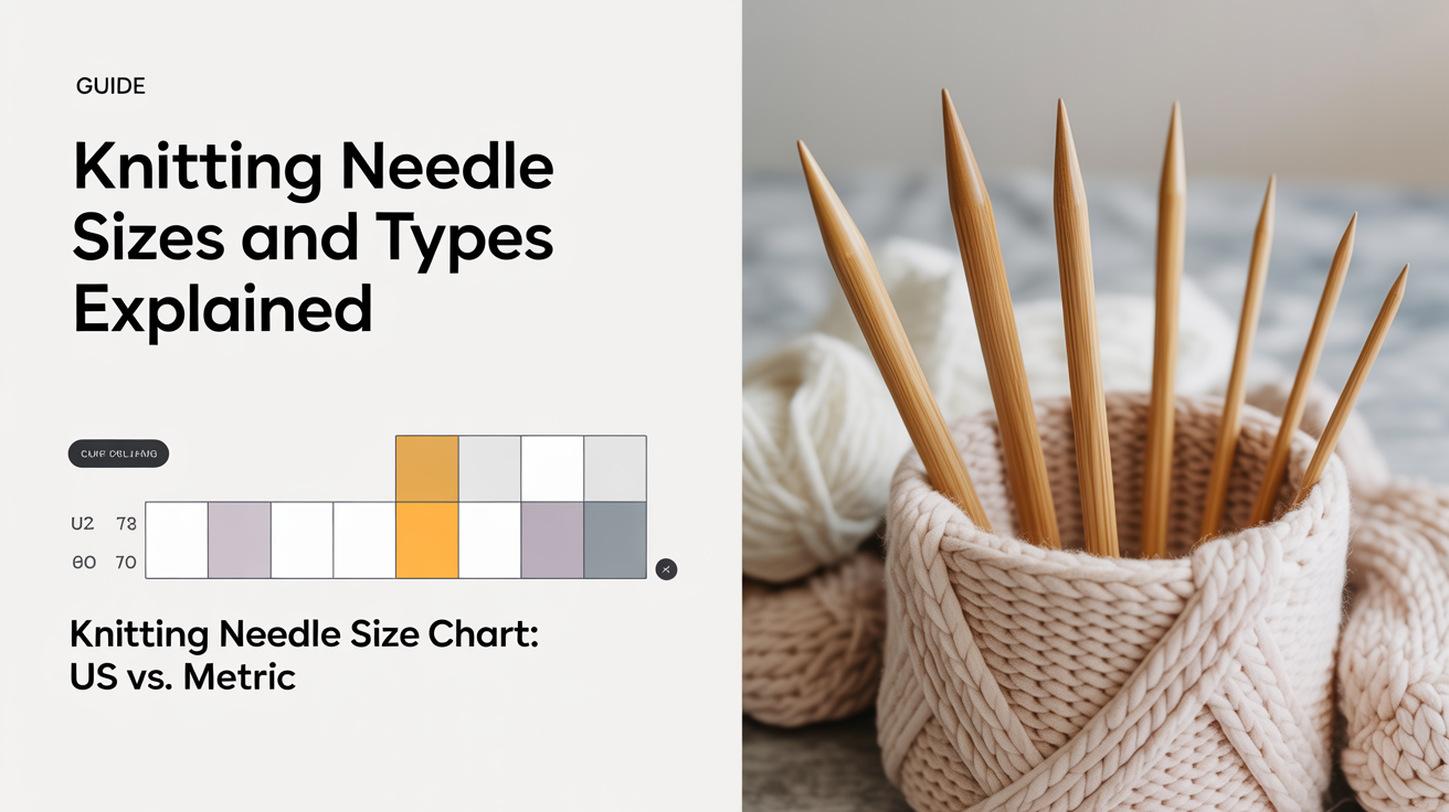 Knitting Needle Size Chart: US vs. Metric